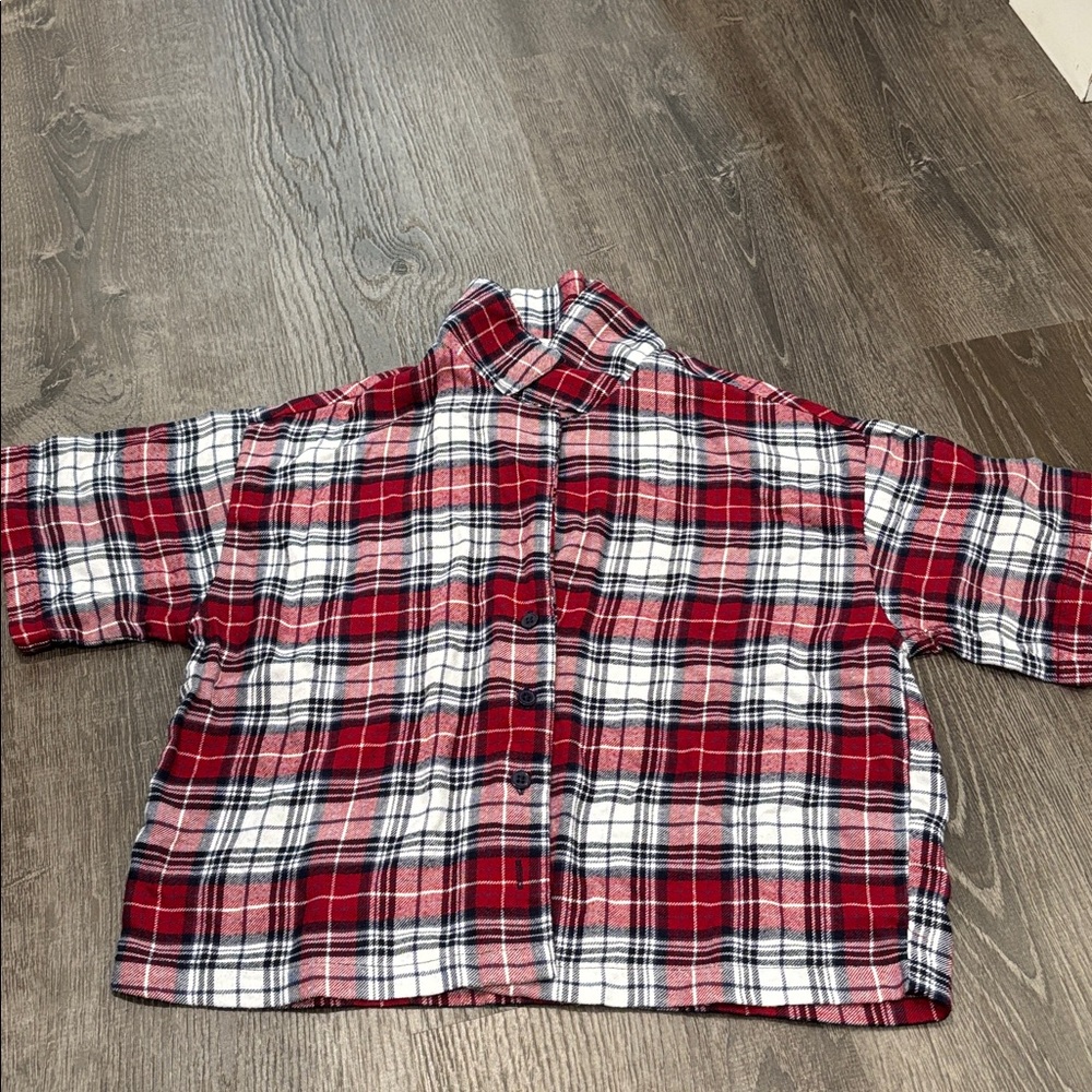 Garage Size XS/S Red Plaid Pajama Set - Picture 6 of 8